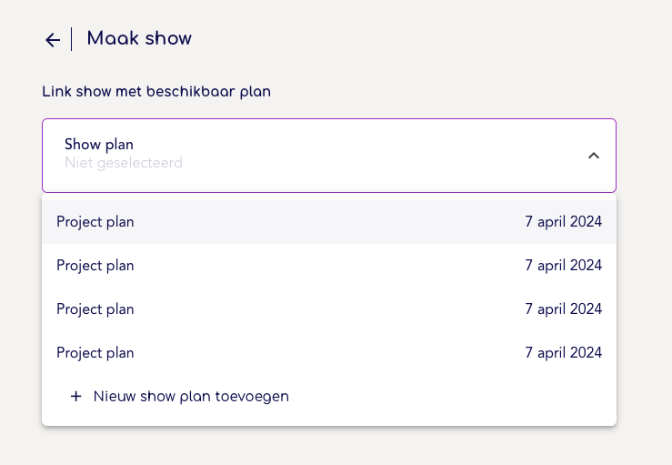 Springcast PRO - Showplan selecteren.png