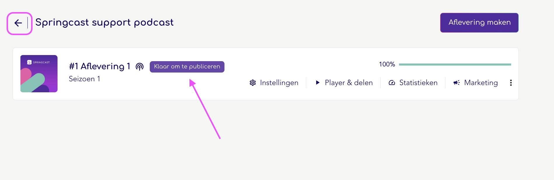 Springcast PRO - Aflevering klaar om te publiceren.png